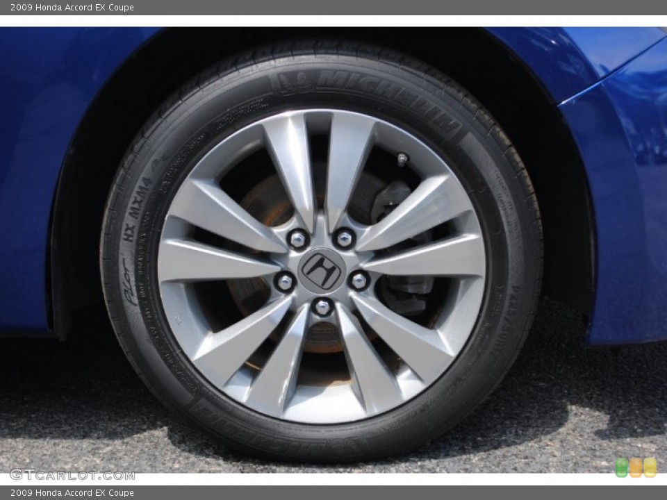 2009 Honda Accord EX Coupe Wheel and Tire Photo #66858080