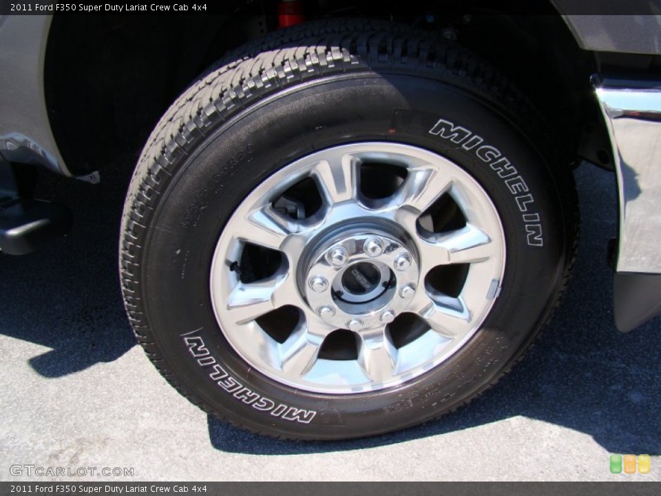 2011 Ford F350 Super Duty Lariat Crew Cab 4x4 Wheel and Tire Photo #66858197