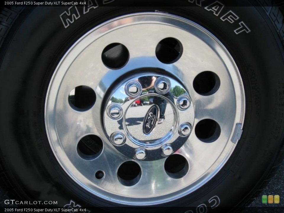 2005 Ford F250 Super Duty XLT SuperCab 4x4 Wheel and Tire Photo #66897814