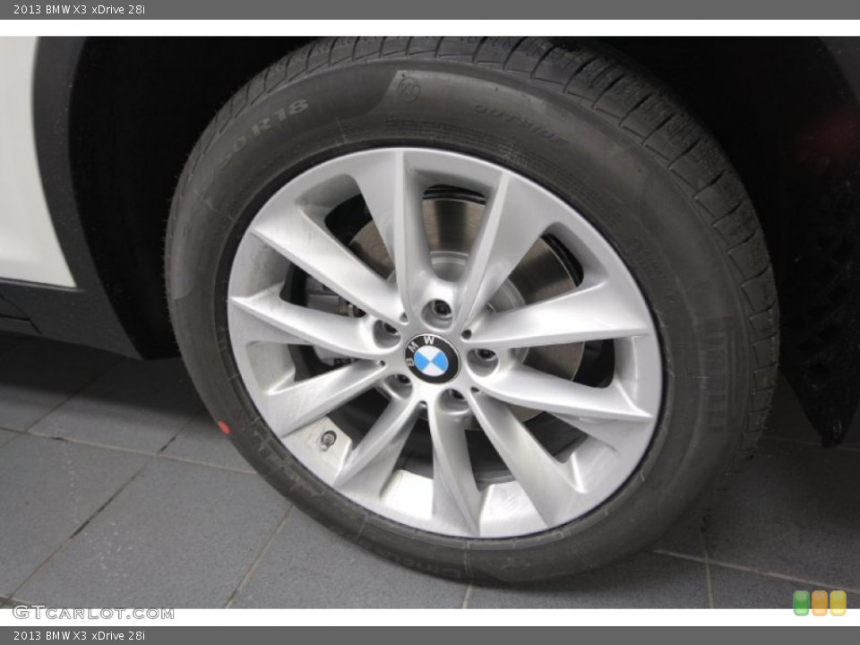 2013 BMW X3 xDrive 28i Wheel and Tire Photo #66902386