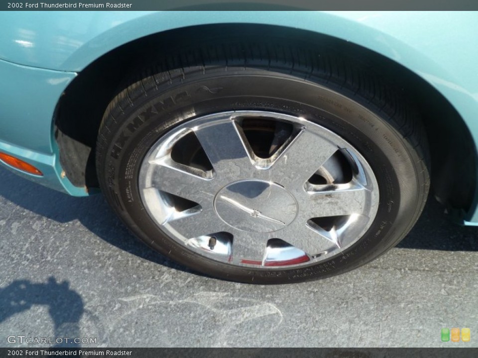 2002 Ford Thunderbird Premium Roadster Wheel and Tire Photo #66924577