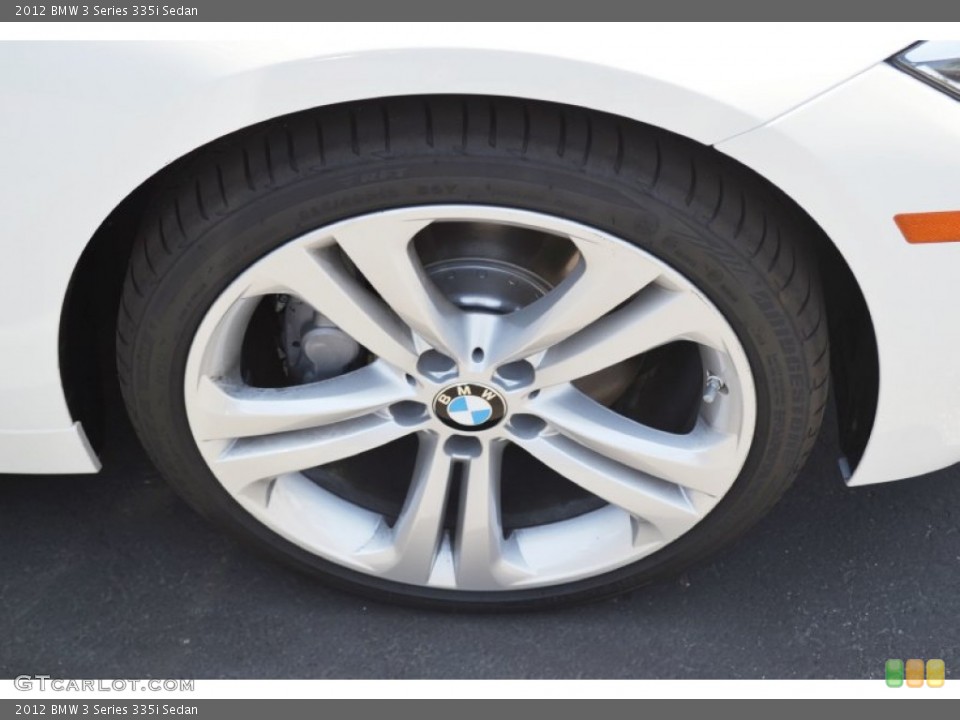 2012 BMW 3 Series 335i Sedan Wheel and Tire Photo #66929053