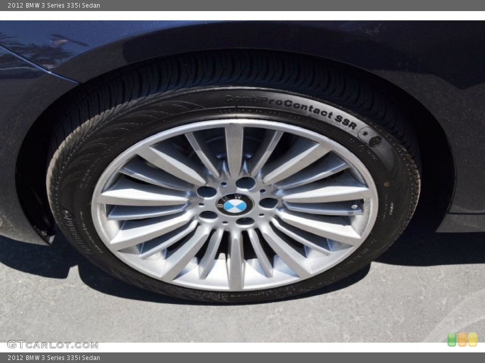 2012 BMW 3 Series 335i Sedan Wheel and Tire Photo #66929191