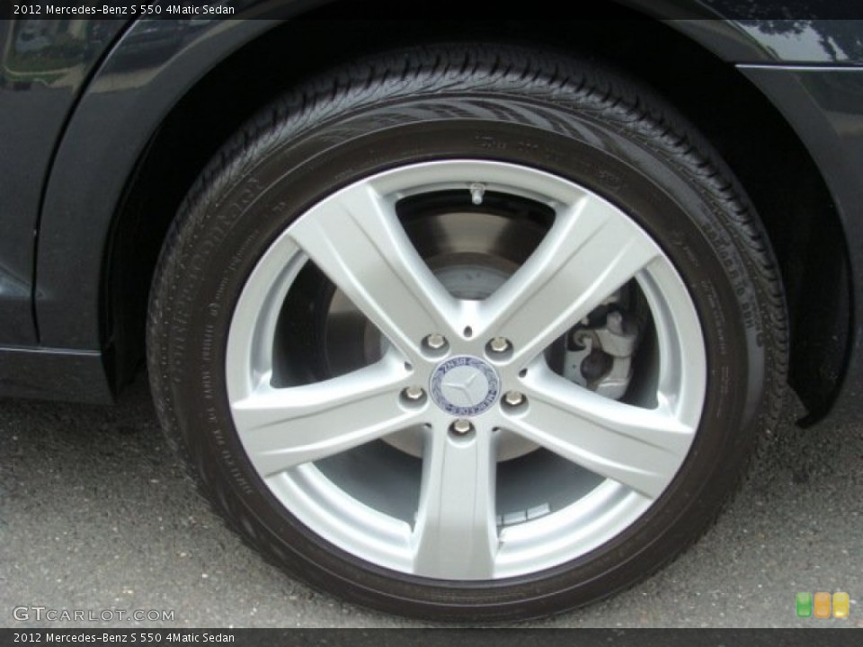 2012 Mercedes-Benz S 550 4Matic Sedan Wheel and Tire Photo #66940921