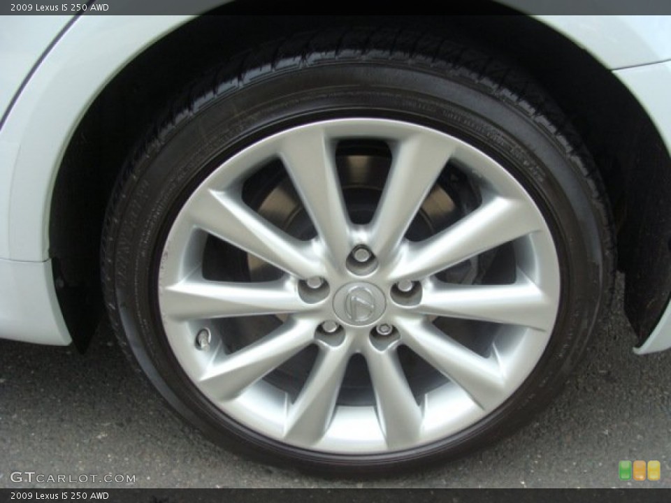 2009 Lexus IS 250 AWD Wheel and Tire Photo #66941686