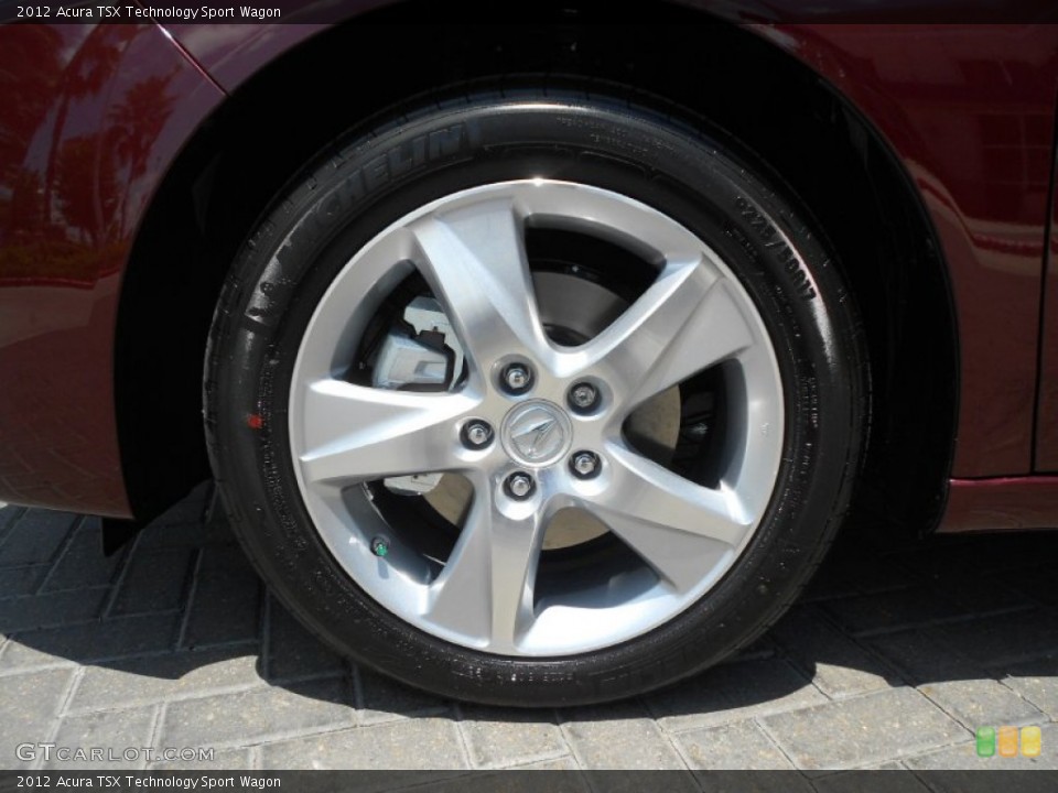 2012 Acura TSX Technology Sport Wagon Wheel and Tire Photo #66988453