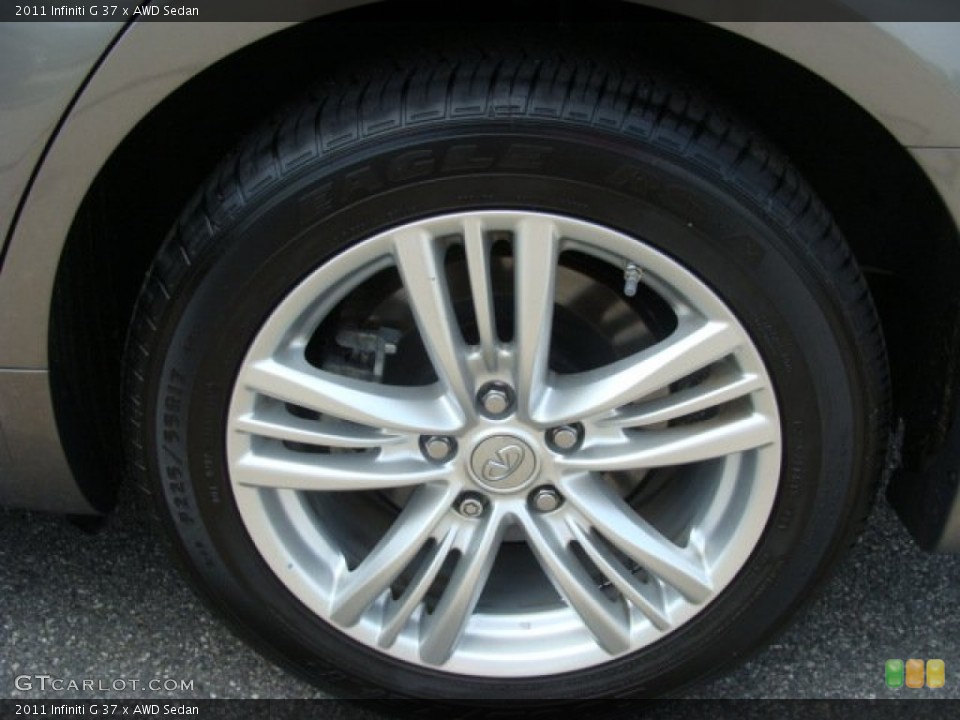 2011 Infiniti G 37 x AWD Sedan Wheel and Tire Photo #67040976