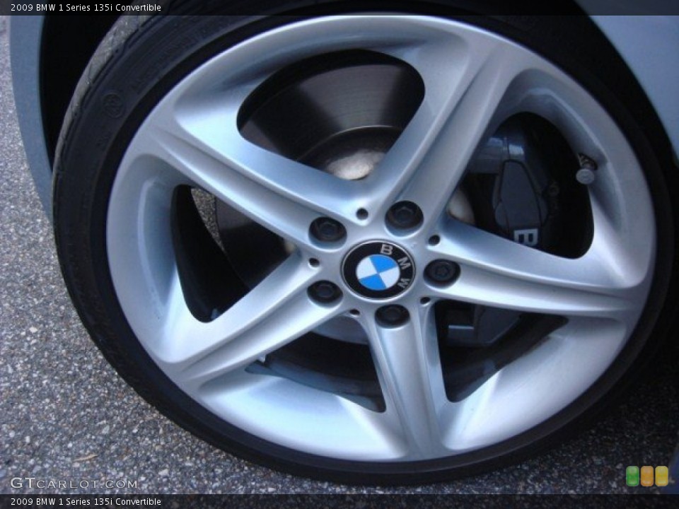 2009 BMW 1 Series 135i Convertible Wheel and Tire Photo #67041522