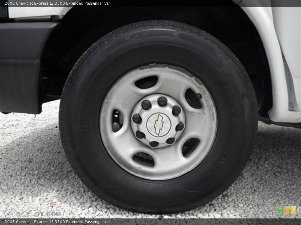 2006 Chevrolet Express LS 3500 Extended Passenger van Wheel and Tire Photo #67043240