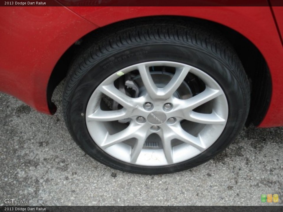 2013 Dodge Dart Rallye Wheel and Tire Photo #67069683