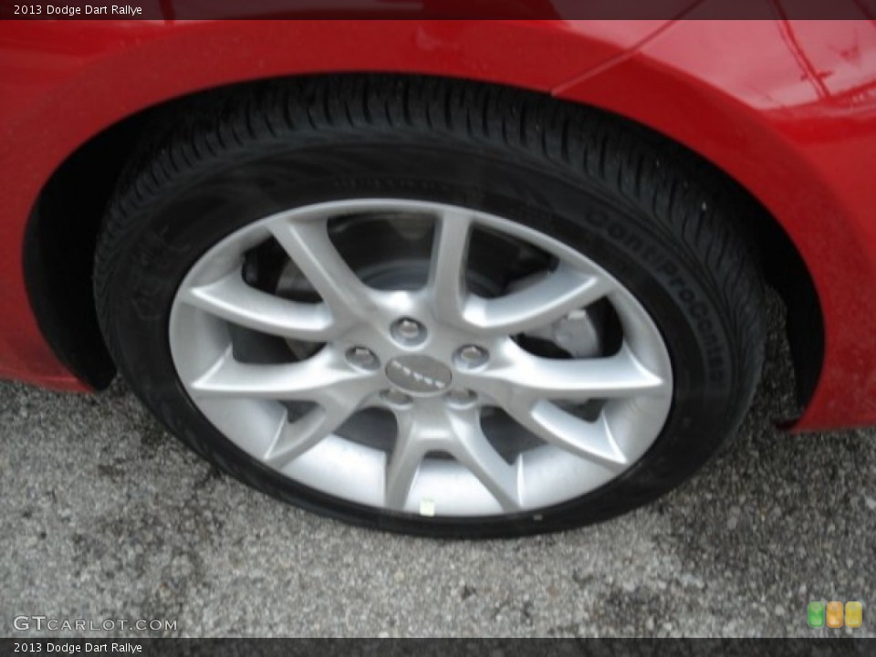 2013 Dodge Dart Rallye Wheel and Tire Photo #67069689