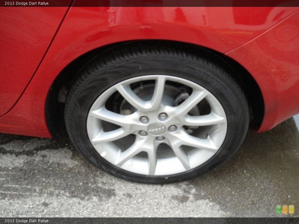 2013 Dodge Dart Rallye Wheel and Tire Photo #67069701