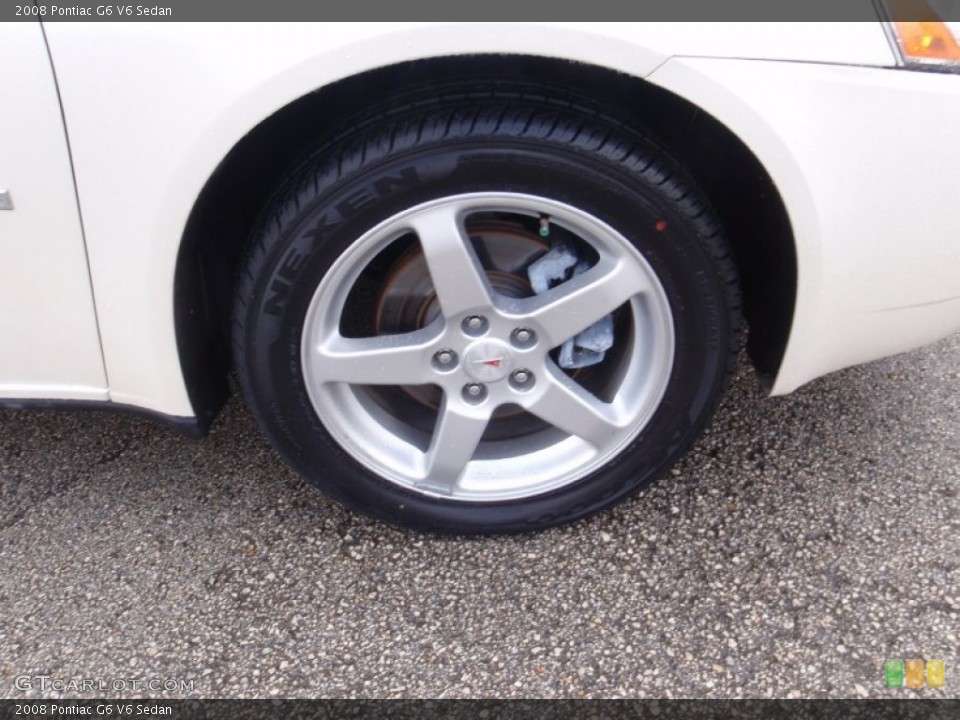 2008 Pontiac G6 V6 Sedan Wheel and Tire Photo #67072311