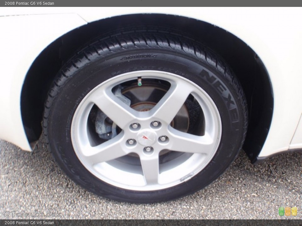2008 Pontiac G6 V6 Sedan Wheel and Tire Photo #67072345