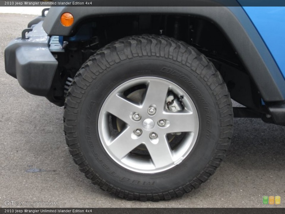 2010 Jeep Wrangler Unlimited Islander Edition 4x4 Wheel and Tire Photo #67082530