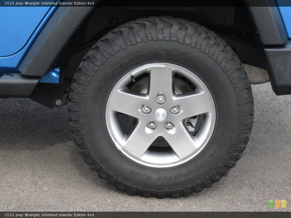 2010 Jeep Wrangler Unlimited Islander Edition 4x4 Wheel and Tire Photo #67082539