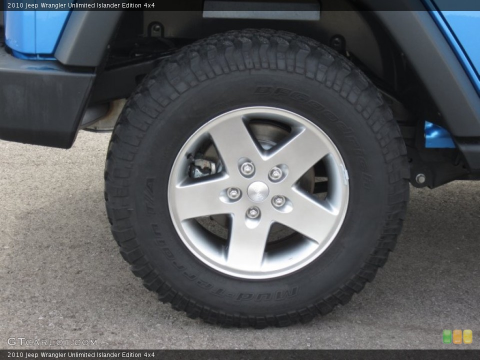 2010 Jeep Wrangler Unlimited Islander Edition 4x4 Wheel and Tire Photo #67082548