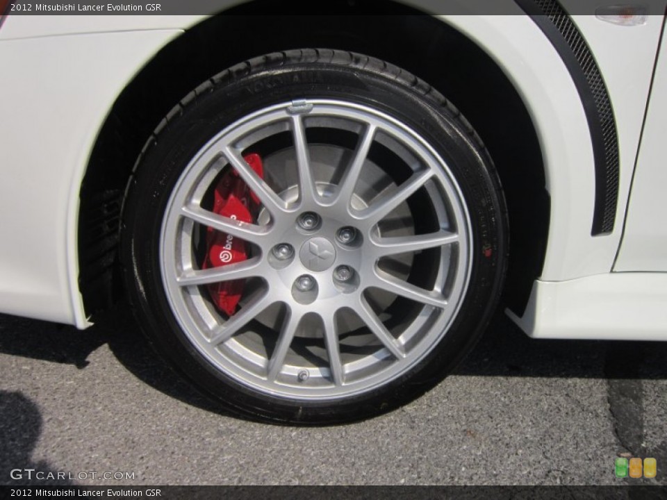 2012 Mitsubishi Lancer Evolution GSR Wheel and Tire Photo #67083727