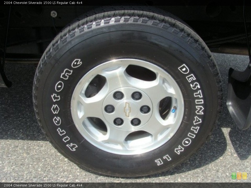 2004 Chevrolet Silverado 1500 LS Regular Cab 4x4 Wheel and Tire Photo #67108016