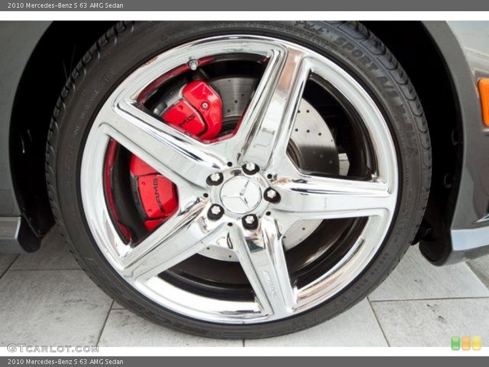 2010 Mercedes-Benz S 63 AMG Sedan Wheel and Tire Photo #67148640
