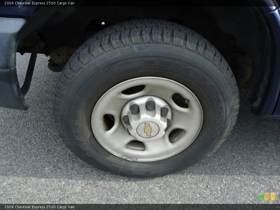 2004 Chevrolet Express 2500 Cargo Van Wheel and Tire Photo #67152665