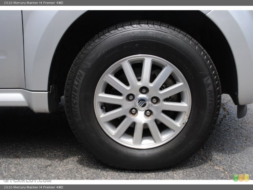 2010 Mercury Mariner I4 Premier 4WD Wheel and Tire Photo #67176764