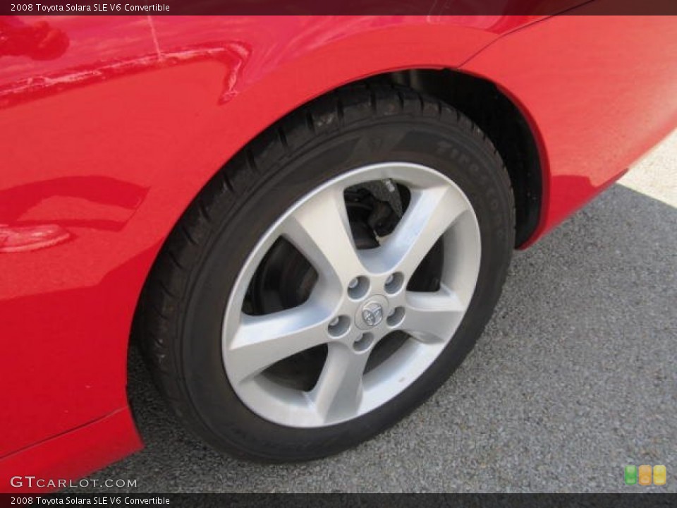 2008 Toyota Solara SLE V6 Convertible Wheel and Tire Photo #67203123