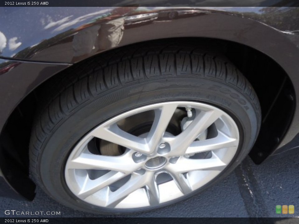 2012 Lexus IS 250 AWD Wheel and Tire Photo #67207278