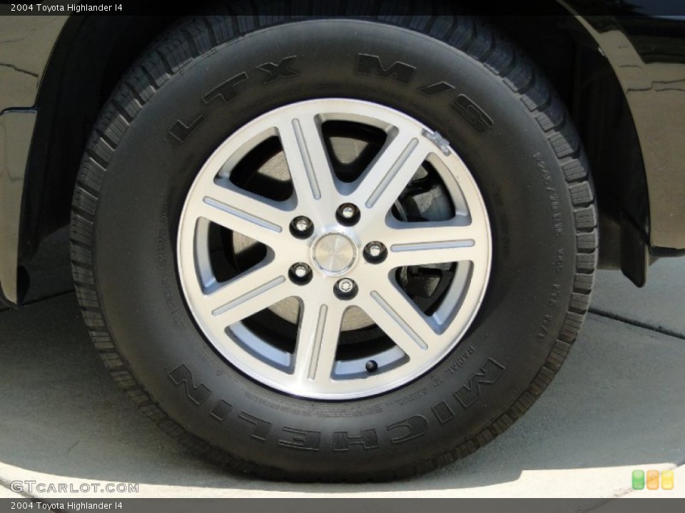 2004 Toyota Highlander I4 Wheel and Tire Photo #67221072