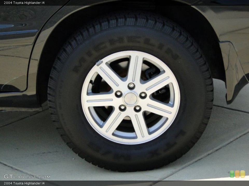 2004 Toyota Highlander I4 Wheel and Tire Photo #67221087