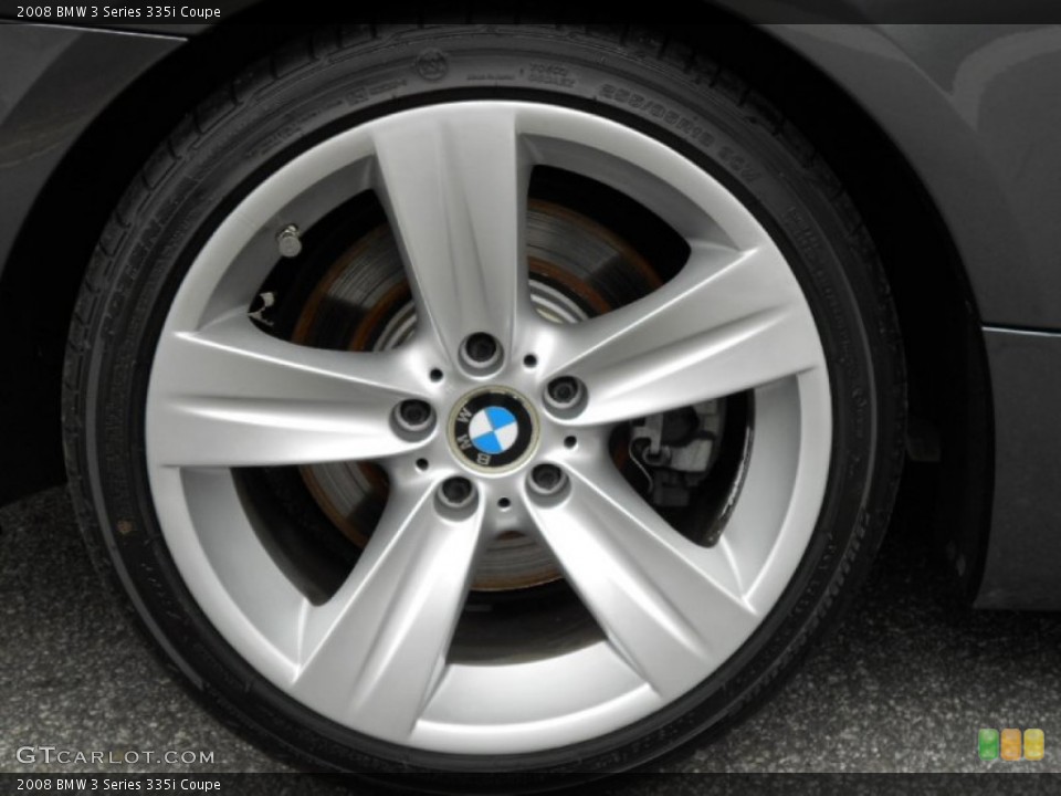 2008 BMW 3 Series 335i Coupe Wheel and Tire Photo #67222893