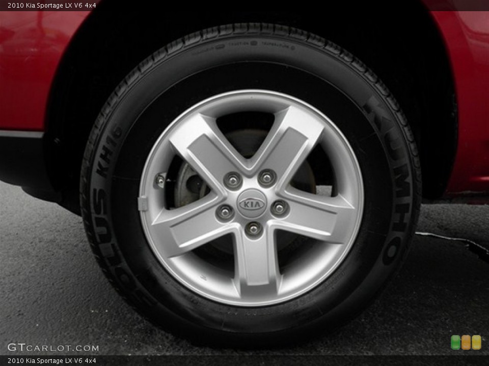 2010 Kia Sportage LX V6 4x4 Wheel and Tire Photo #67247361