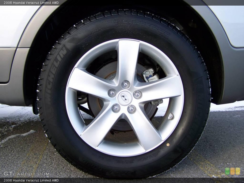 2008 Hyundai Veracruz Limited AWD Wheel and Tire Photo #6726529
