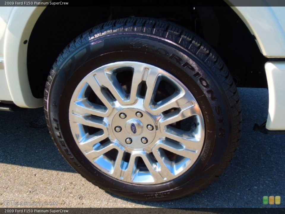 2009 Ford F150 Platinum SuperCrew Wheel and Tire Photo #67330094