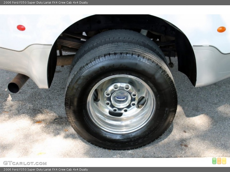 2006 Ford F350 Super Duty Lariat FX4 Crew Cab 4x4 Dually Wheel and Tire Photo #67334642