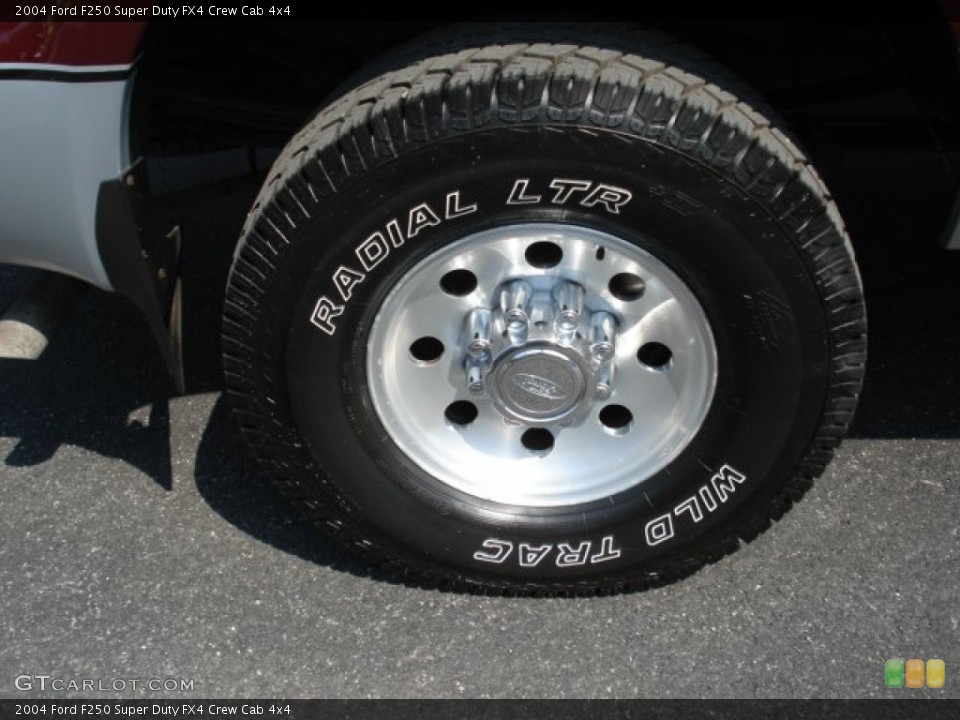 2004 Ford F250 Super Duty FX4 Crew Cab 4x4 Wheel and Tire Photo #67337921