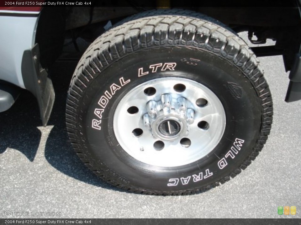 2004 Ford F250 Super Duty FX4 Crew Cab 4x4 Wheel and Tire Photo #67337924
