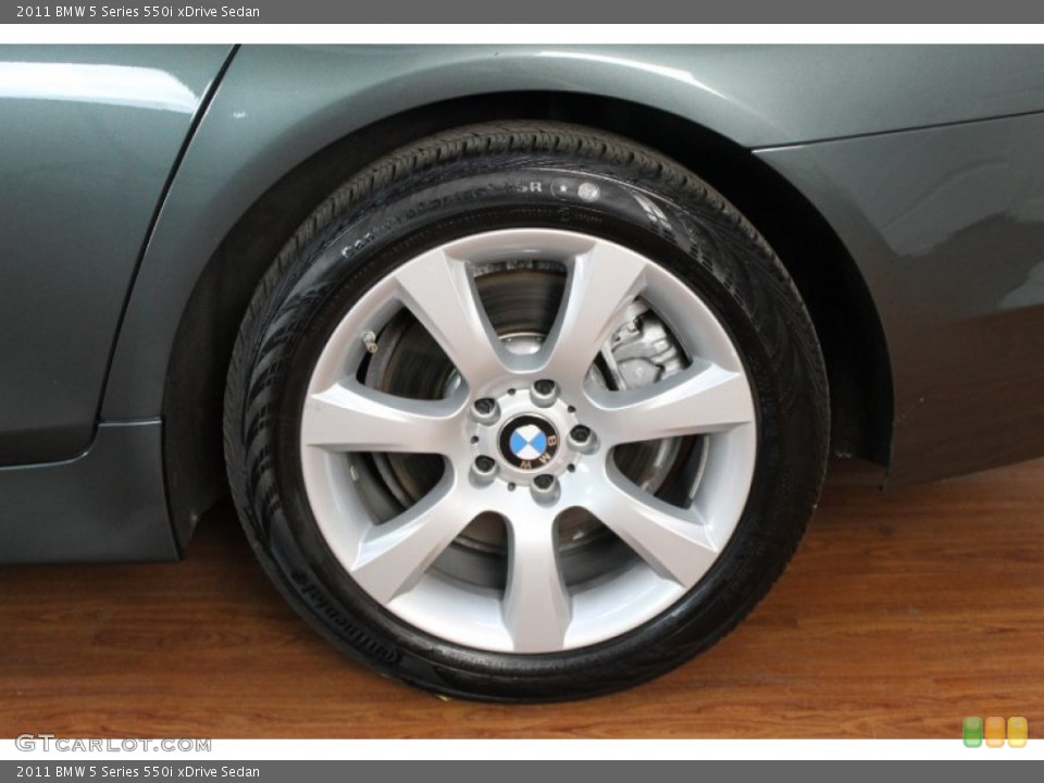 2011 BMW 5 Series 550i xDrive Sedan Wheel and Tire Photo #67341710