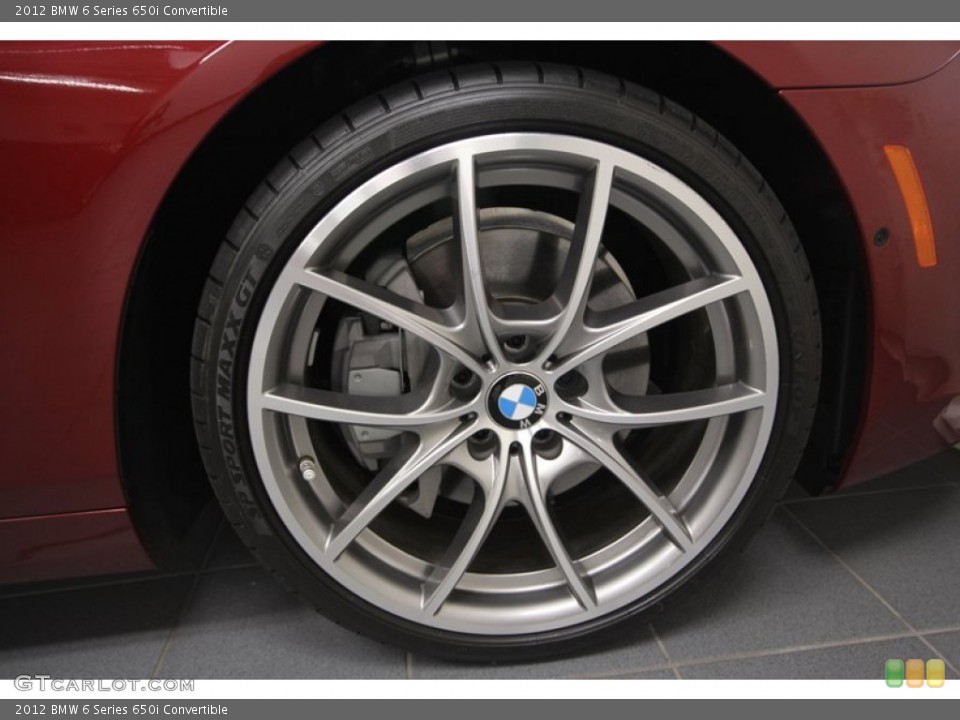 2012 BMW 6 Series 650i Convertible Wheel and Tire Photo #67352507