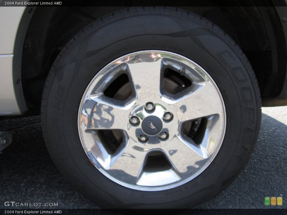 2004 Ford Explorer Limited AWD Wheel and Tire Photo #67365518
