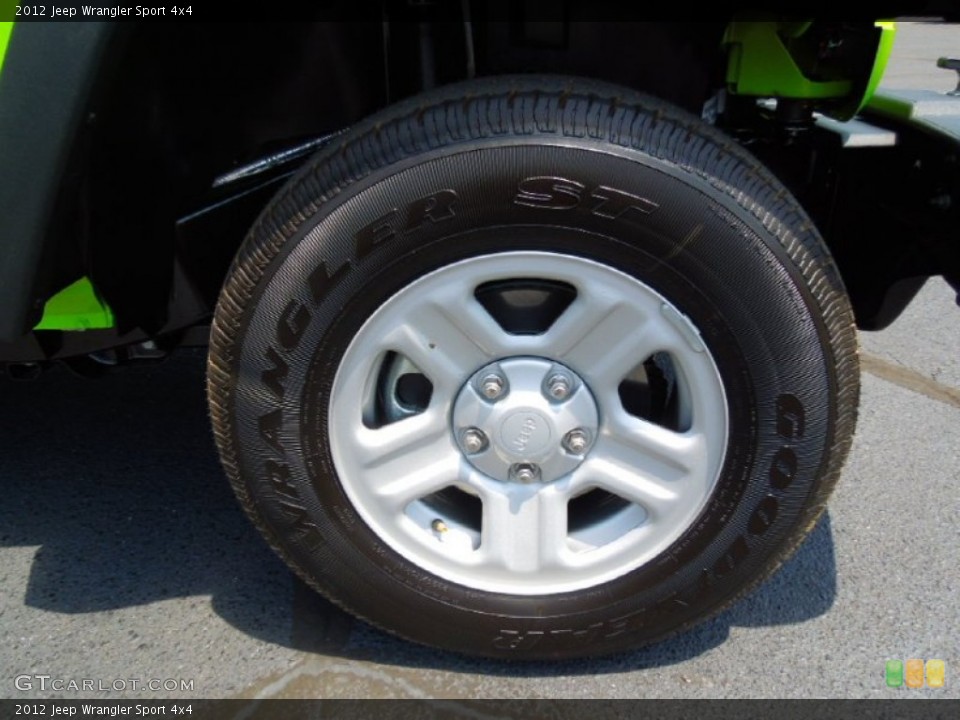 2012 Jeep Wrangler Sport 4x4 Wheel and Tire Photo #67403813