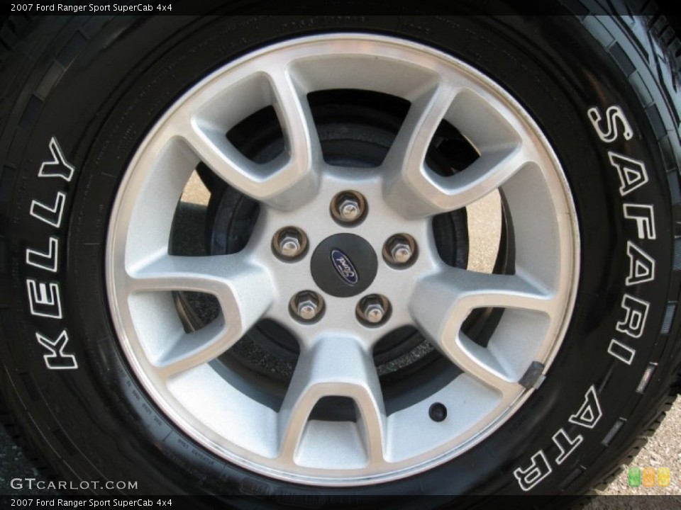2007 Ford Ranger Sport SuperCab 4x4 Wheel and Tire Photo #67406257