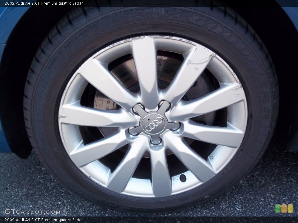 2009 Audi A4 2.0T Premium quattro Sedan Wheel and Tire Photo #67418319
