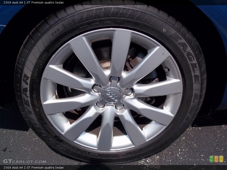 2009 Audi A4 2.0T Premium quattro Sedan Wheel and Tire Photo #67418331