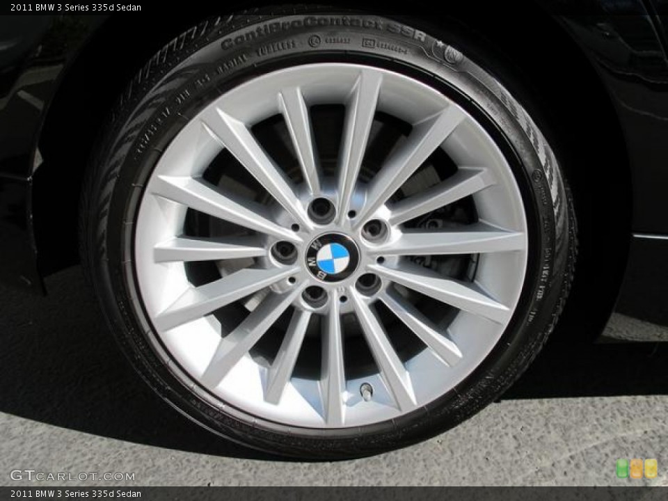 2011 BMW 3 Series 335d Sedan Wheel and Tire Photo #67425132