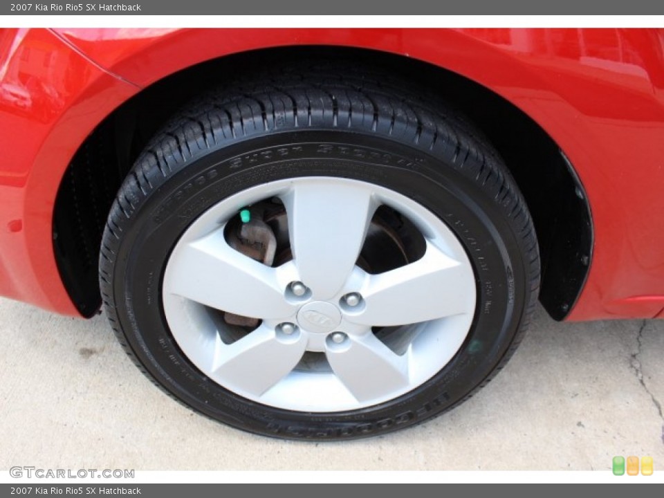 2007 Kia Rio Rio5 SX Hatchback Wheel and Tire Photo #67432371