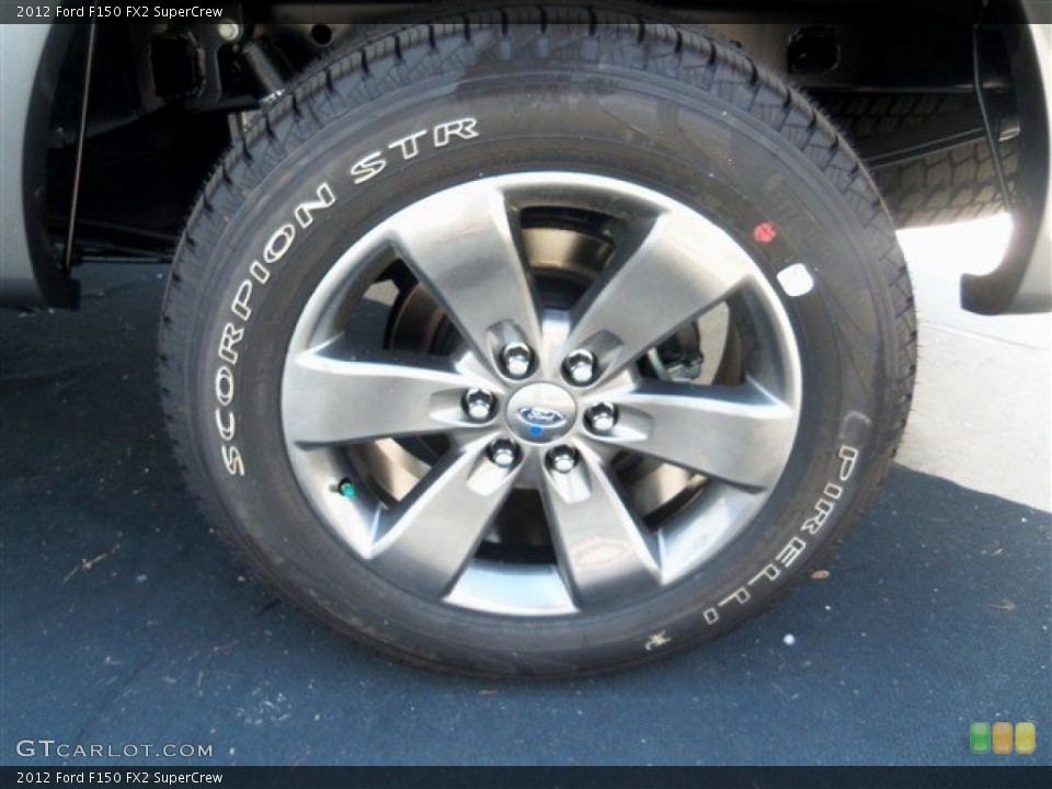 2012 Ford F150 FX2 SuperCrew Wheel and Tire Photo #67442316