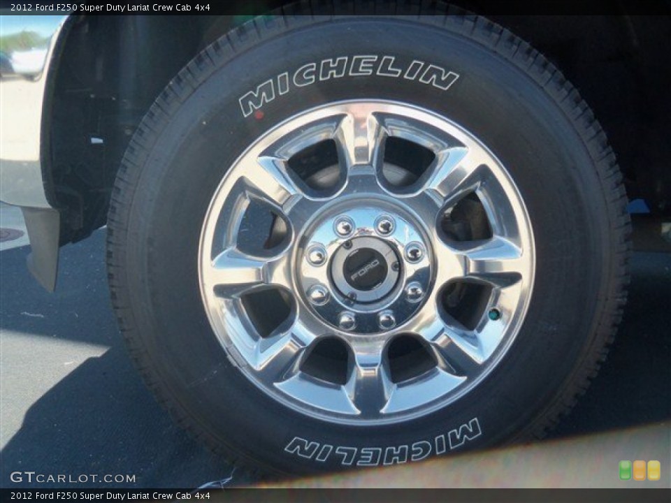 2012 Ford F250 Super Duty Lariat Crew Cab 4x4 Wheel and Tire Photo #67442673