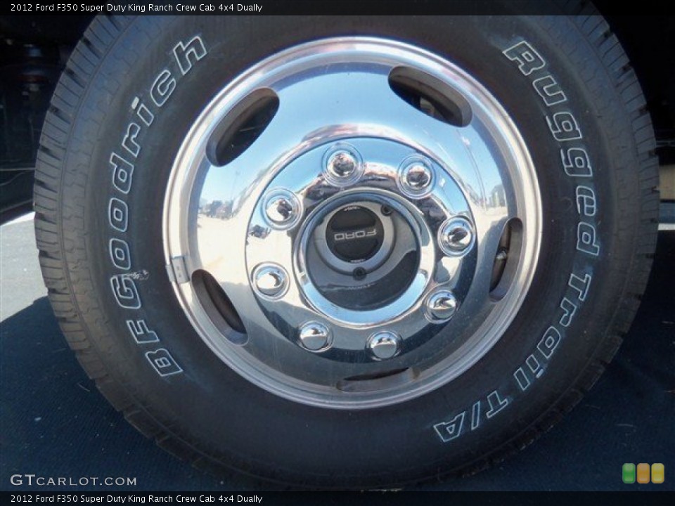 2012 Ford F350 Super Duty King Ranch Crew Cab 4x4 Dually Wheel and Tire Photo #67443498