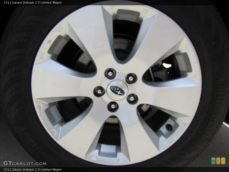 2011 Subaru Outback 2.5i Limited Wagon Wheel and Tire Photo #67467106